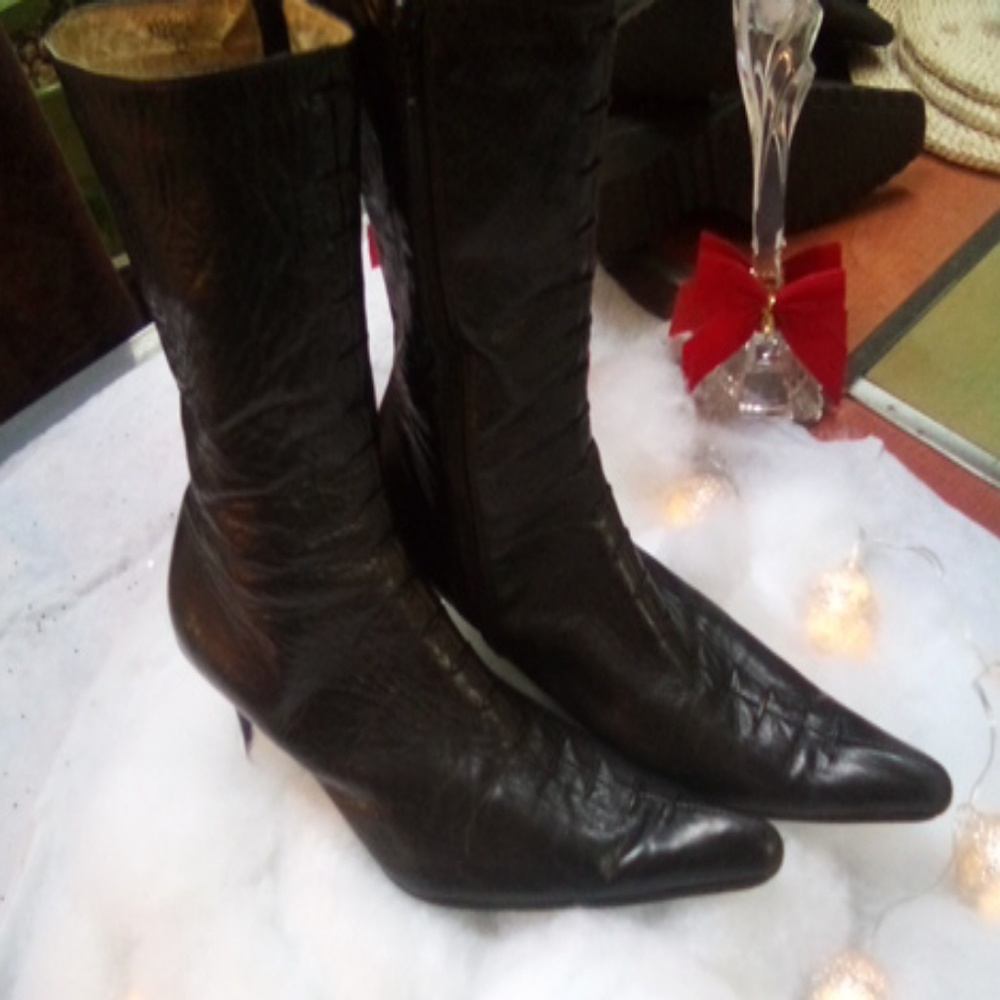 Womens zip up cowboy boot